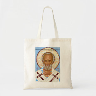 Hl. Nikolaus von Myra Premium-Orthodoxe Kunst Tragetasche