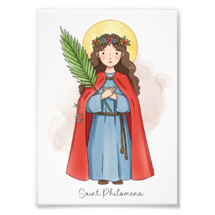 Hl. Philomena, katholischer Fotodruck