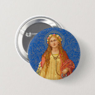 Hl. Philomena mit Anker (SNV 051) Button