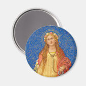 Hl. Philomena mit Anker (SNV 051) Magnet (Vorderseite/Rückseite)