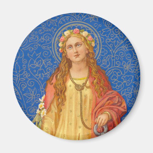 Hl. Philomena mit Anker (SNV 051) Magnet (Vorne)