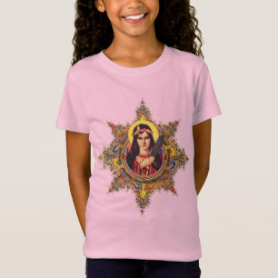 Hl. Philomena Premium Leuchtende Jungfrau Kunstwer T-Shirt