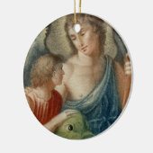 Hl. Raphael der Erzengel (M 012) Keramik Ornament (Links)