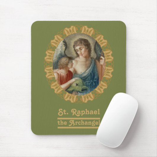 Hl. Raphael der Erzengel (M 012) Mousepad (Mit Mouse)