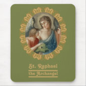 Hl. Raphael der Erzengel (M 012) Mousepad (Vorne)