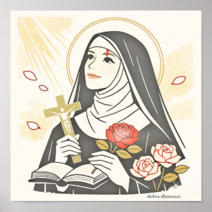 Hl. Rita von Cascia Poster