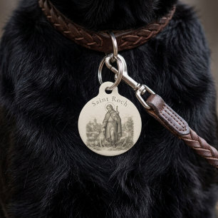Hl. Rochus Schutzpatron der Hunde Haustier-ID-Anhä Haustiermarke