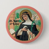 Hl. Rosa von Lima (Detail; K 48) Button (Vorderseite)