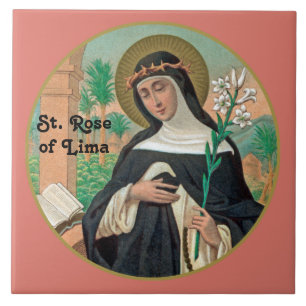 Hl. Rosa von Lima (Detail; K 48) Fliese