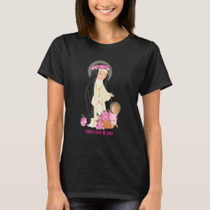 Hl. Rosa von Lima katholische Heilige Vintage Patr T-Shirt