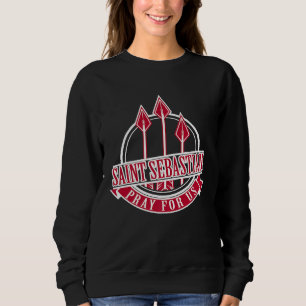Hl. Sebastian Bogenschießen Bogenschütze katholis Sweatshirt