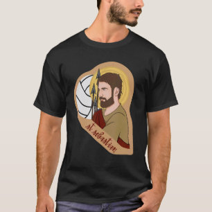 Hl. Sebastian Bogenschießen Bogenschütze Katholisc T-Shirt