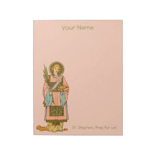 Hl. Stephanus der Proto-Martyrer (RLS 17) 21,59cm Notizblock