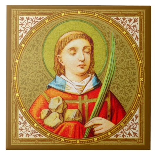 Hl. Stephanus der ProtoMartyrer (SNV 26) Fliese (Vorderseite)