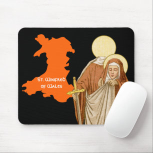 Hl. Winifred von Wales (P 002) Mousepad