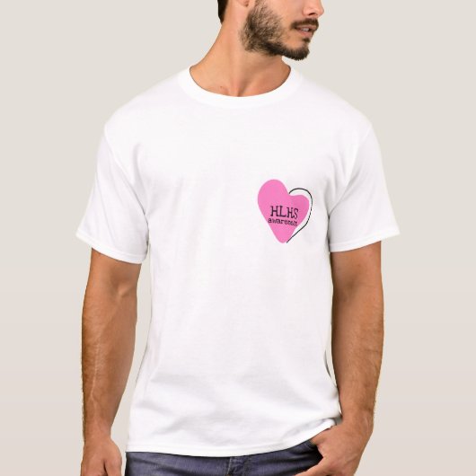 HLHS-Kampf Rosa T-Shirt (Vorderseite)