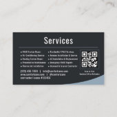 HLK-Heizung & Luft QR-Code-Profi Visitenkarte (Rückseite)