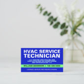 HLK-Service-Techniker-Stelle Visitenkarte (Stehend Vorderseite)