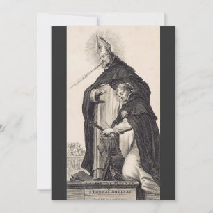 Hll. Albert der Große und Thomas von Aquin Kunstge Dankeskarte