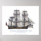 HM Bark Endevor 1768, tony fernandes Poster (Vorne)