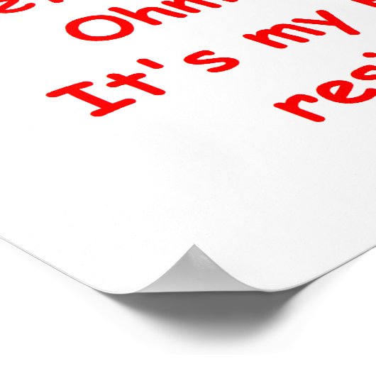 Hm-Gesetz Poster (Ecke)