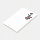 Hm? Jack-in-the-Box-Musiknoten Post-it Klebezettel (angewinkelt)