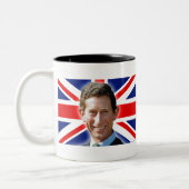 HM KING CHARLES III UNION JACK FLAG ZWEIFARBIGE TASSE (Links)