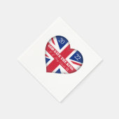 HM König Karl III. 2022 Gott Rettete König Serviette (Ecke)