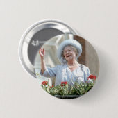 HM Königin Elisabeth, Königin Mutter 1990 Button (Vorne & Hinten)