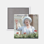 HM Königin Elisabeth, Königin Mutter 1990 Magnet (Vorderseite/Rückseite)