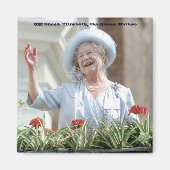 HM Königin Elisabeth, Königin Mutter 1990 Magnet (Vorne)