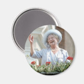 HM Königin Elisabeth, Königin Mutter 1990 Magnet (Vorderseite/Rückseite)
