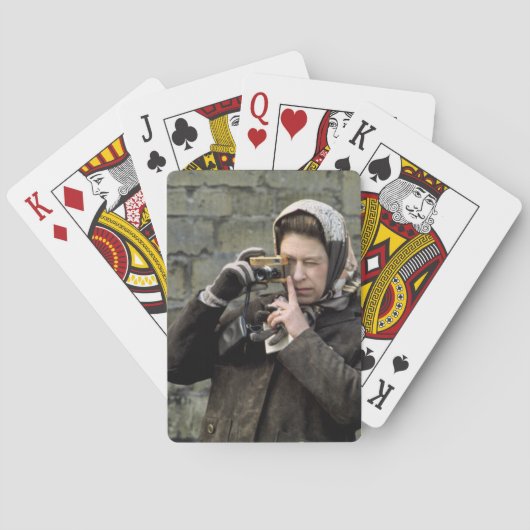 HM Königin Elizabeth Camera Lächeln! Spielkarten (Rückseite)