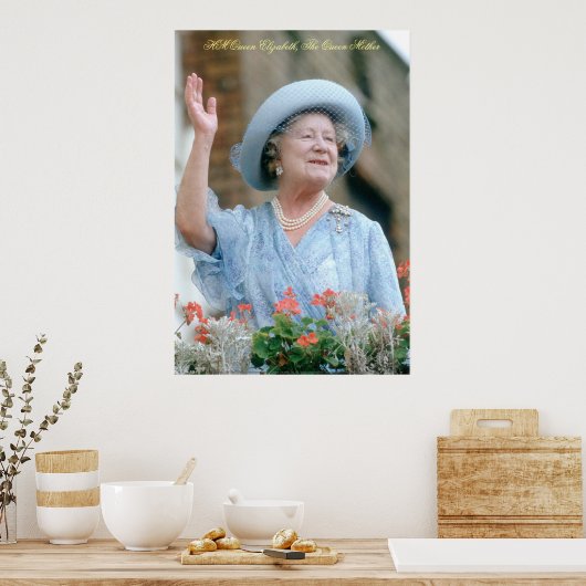 HM Königin Elizabeth, Die Königin Mutter Poster (Küche)