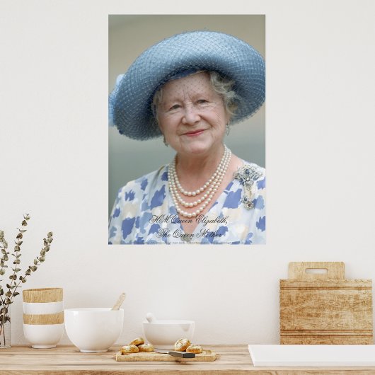HM Königin Elizabeth, Die Königin Mutter Poster (Küche)