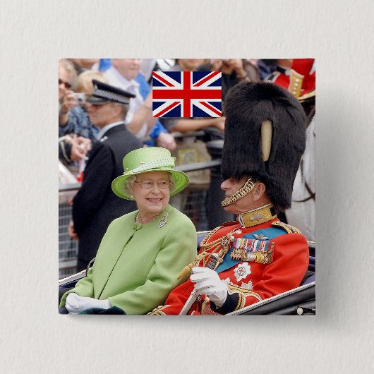 HM Königin Elizabeth-Duke von Edinburgh Button (Vorderseite)
