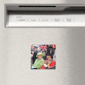 HM Königin Elizabeth-Duke von Edinburgh Magnet (In Situ (Geschirrspüler))