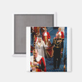 HM Königin Elizabeth II. und Herzog von Edinburgh  Magnet (Vorderseite/Rückseite)