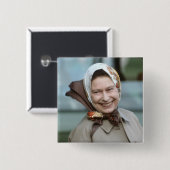 HM Königin Elizabeth II-Windsor 1983 Button (Vorne & Hinten)