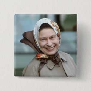 HM Königin Elizabeth II-Windsor 1983 Button