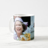 HM Königin Elizabeth II-Windsor 1983 Kaffeetasse (Vorderseite Links)