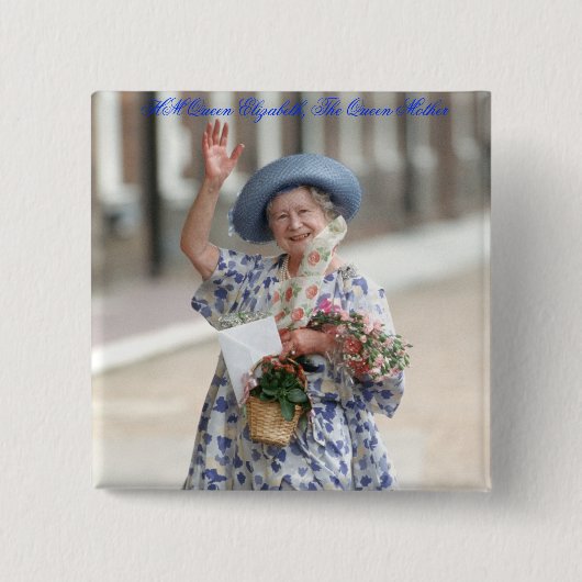 HM Königin Elizabeth The Queen-Mother 1988 Button (Vorderseite)