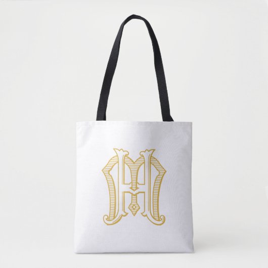 HM Monogramm oder MH Monogramm Totbeutel Tasche (Vorderseite)