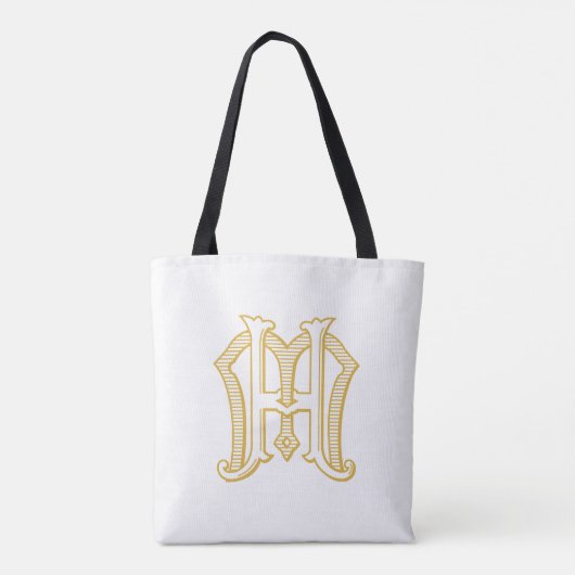 HM Monogramm oder MH Monogramm Totbeutel Tasche (Rückseite)