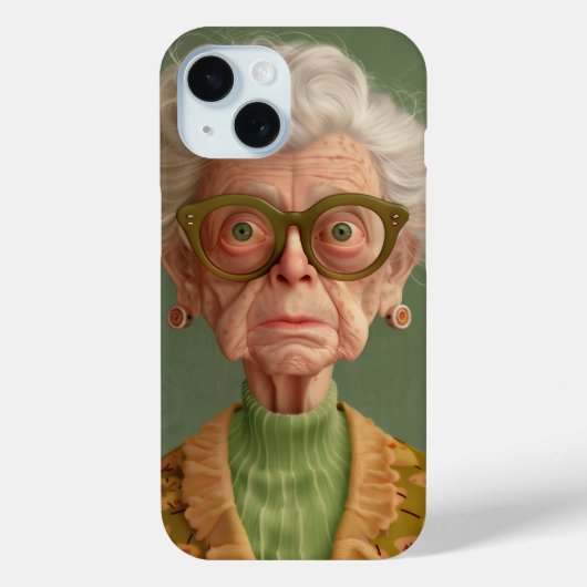 Hm? Oma Portrait Case-Mate iPhone Hülle (Rückseite)