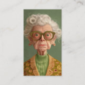 Hm? Oma Portrait Visitenkarte (Vorderseite)