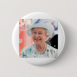 HM Queen Elizabeth II Abu Dhabi Berufliches Foto Button