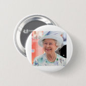 HM Queen Elizabeth II Abu Dhabi Berufliches Foto Button (Vorne & Hinten)