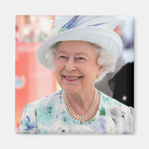 HM Queen Elizabeth II Abu Dhabi Berufliches Foto Magnet