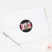 HM Queen Elizabeth II Diamond Jubilee Runder Aufkleber (Umschlag)